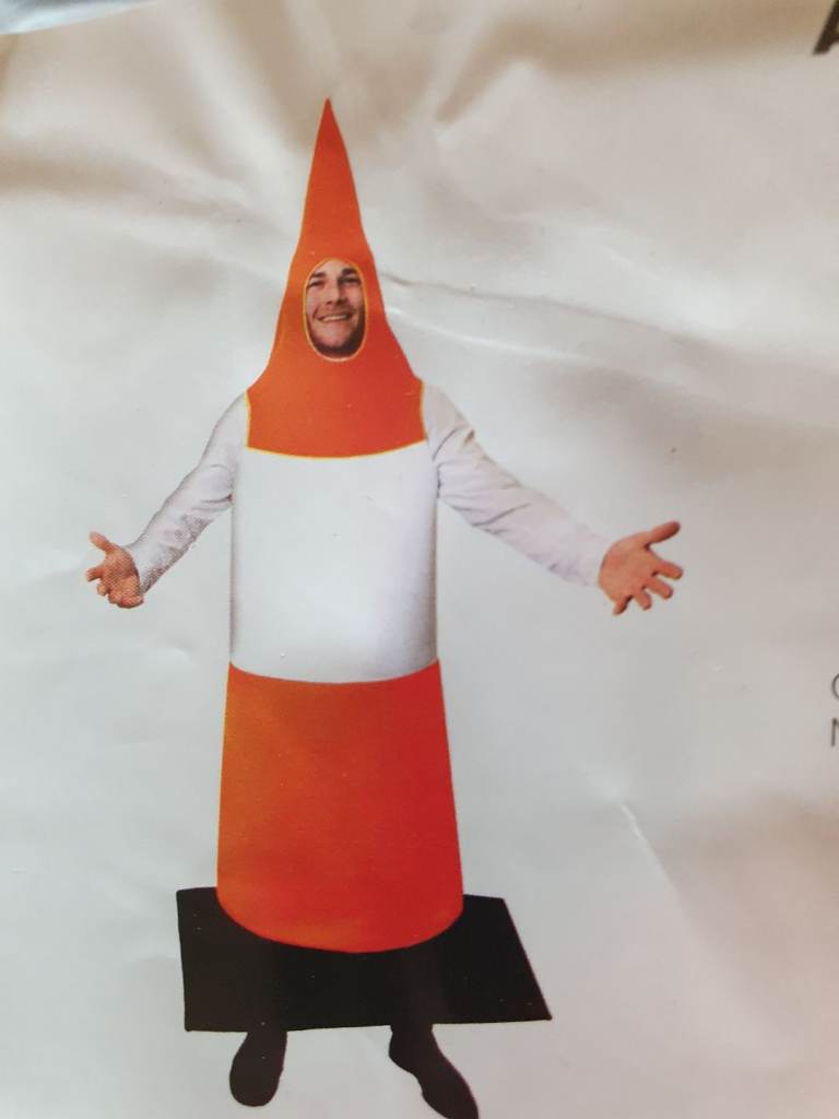 4 x Adult Traffic Cone fancy dress costumes (Party/Stag etc)
