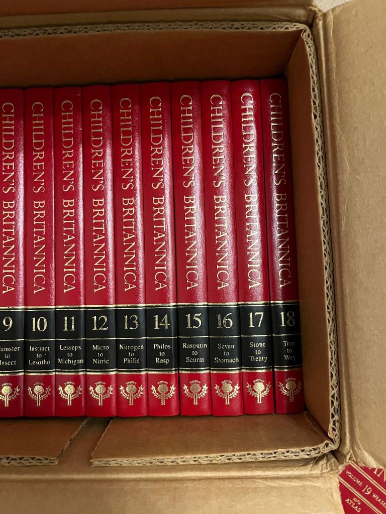 Children’s Britannica in pristine condition. 20 volumes including ...