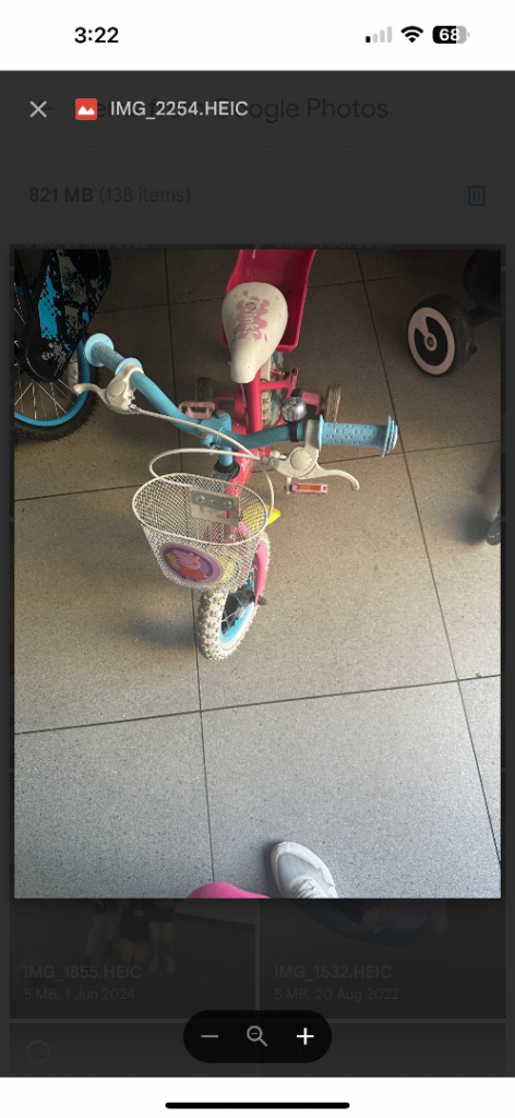 Kid’s  pepper pig bike