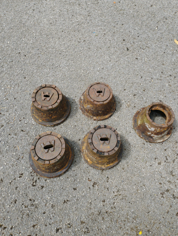 Cast iron heavy duty water meter stoptap cover. £5 each  cover.