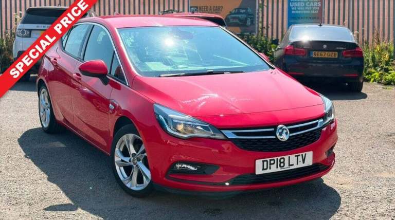 2018 Vauxhall Astra 1.4i Turbo SRi Nav Hatchback 5dr Petrol Manual Euro 6 (150 ps) Hatchback Petr...