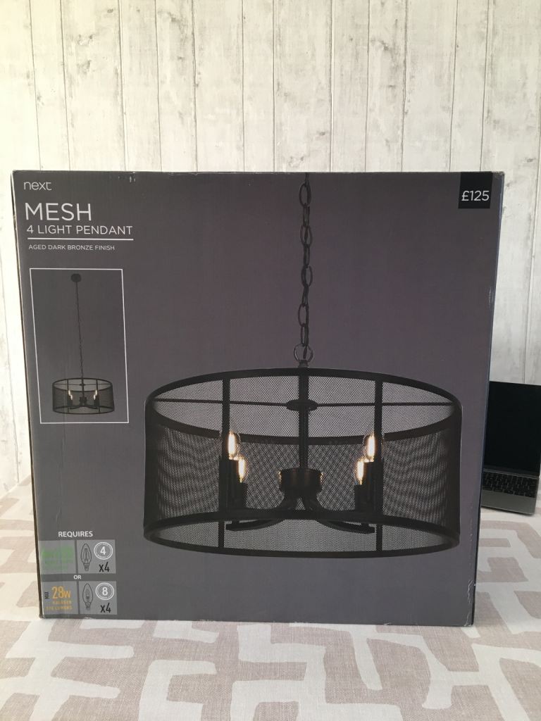 2 x MESH 4 LIGHT PENDANT (2x£50)