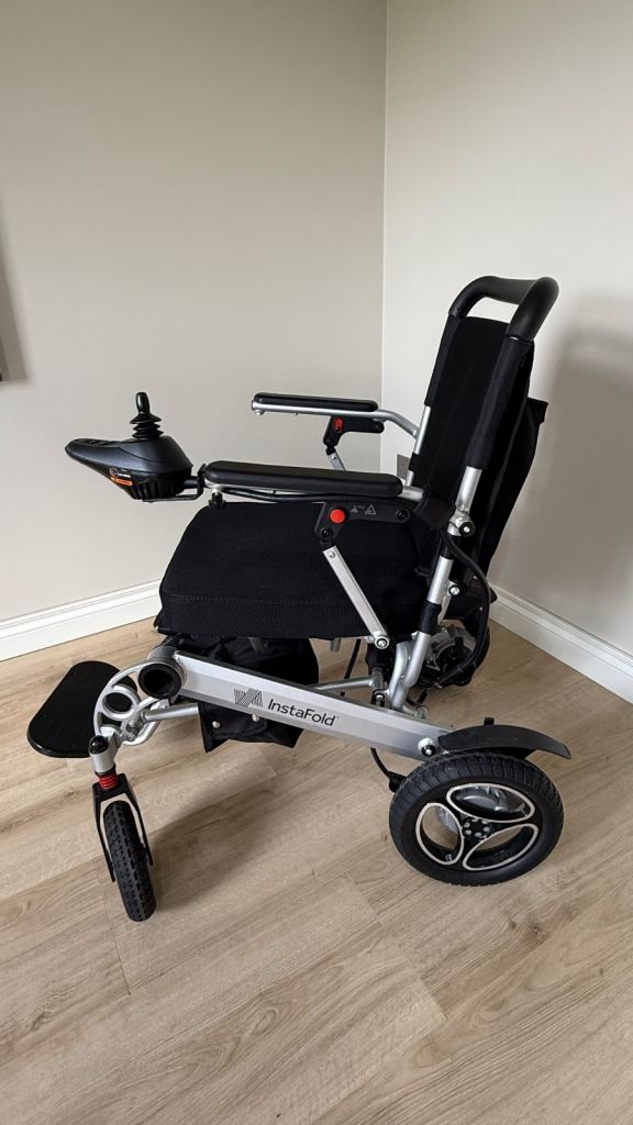 Livewell foldable electric wheelchair. 