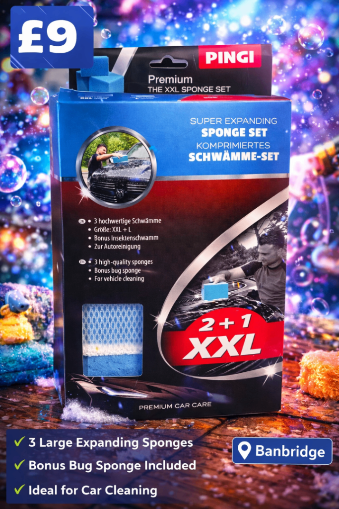 PINGI CSS-325X Car Cleaning Sponge Set, Set of 3 (New)