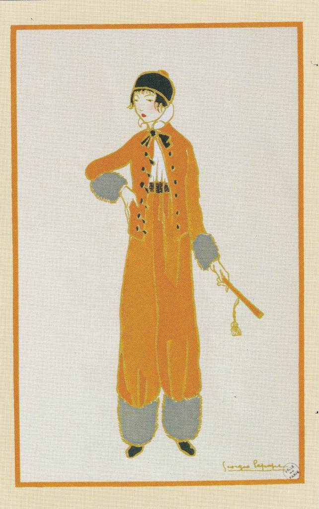 79. A Rare Original Print of an Art Deco Advertisement of the Day Elegant Woman