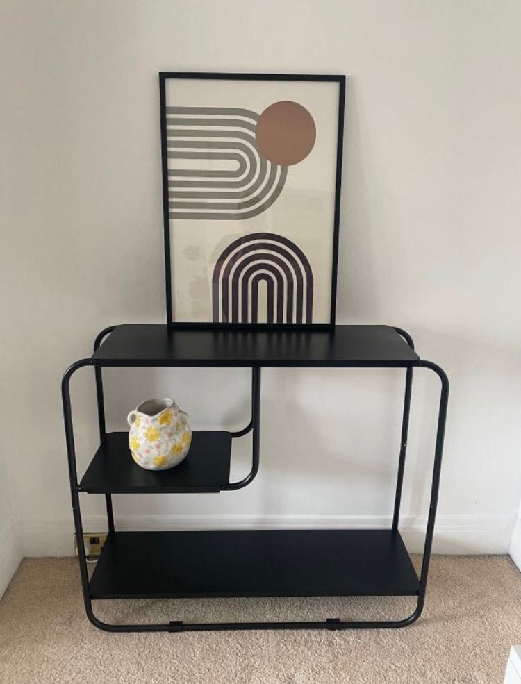 Dunelm Console Table Black