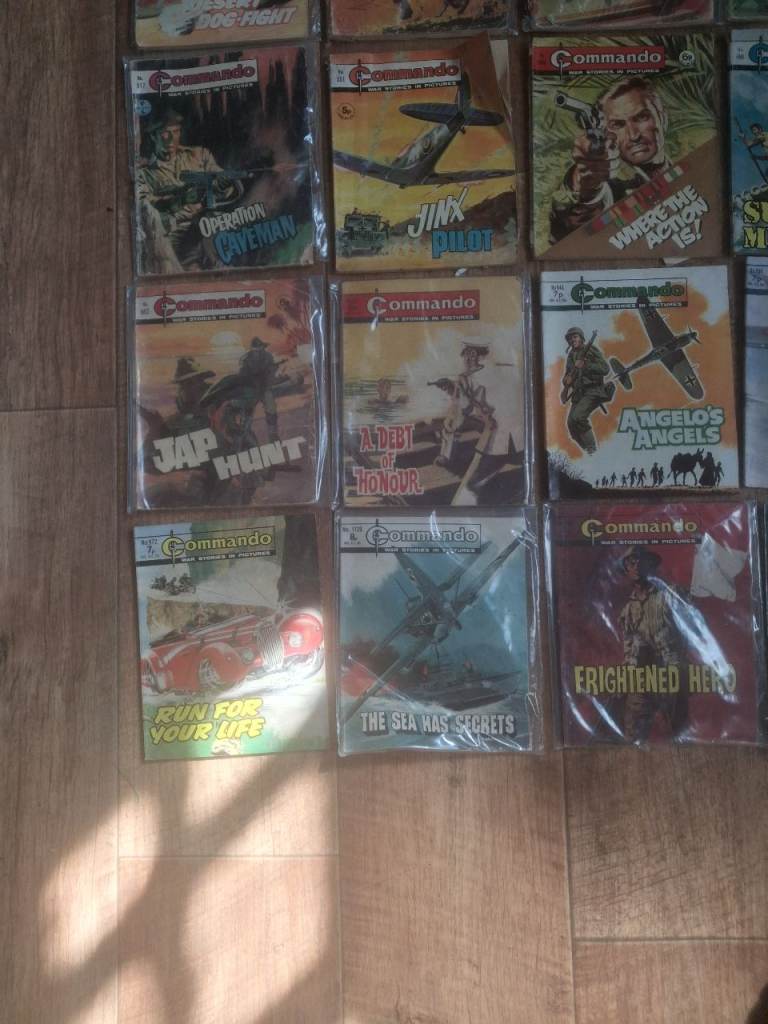 Collection of 23 Commando Comics - Various Issues, Acceptable Condition