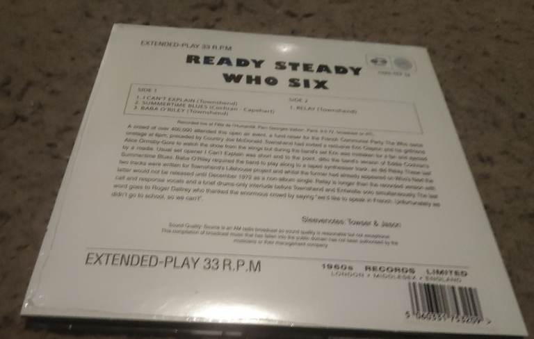 The live in Paris 72 sealed 7 inch vinyl ep 