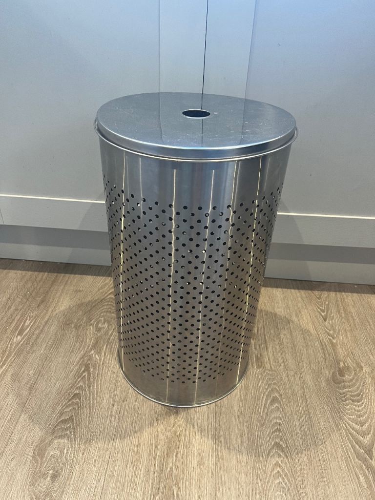 NEXT Laundry Bin Stainless Steel, cost £85