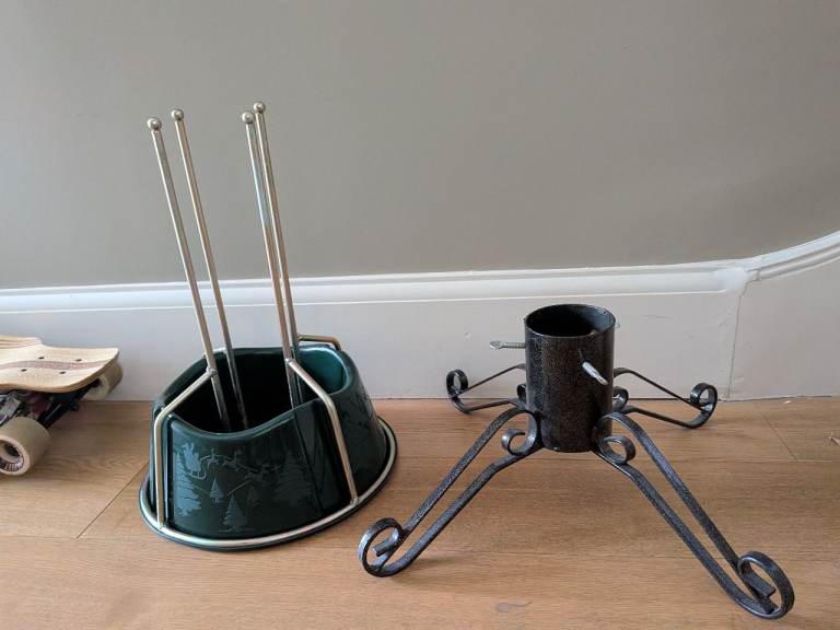 Two Christmas tree stands 