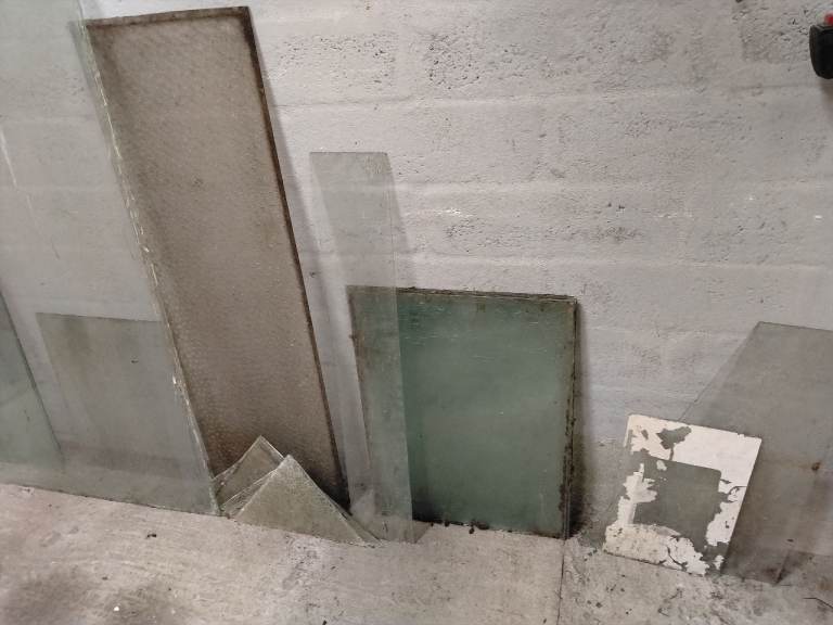 GLASS for planters green house summer house lots of it