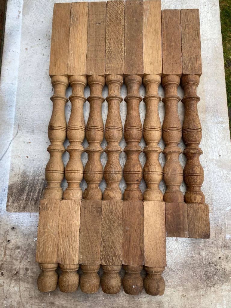 Oak spindles 