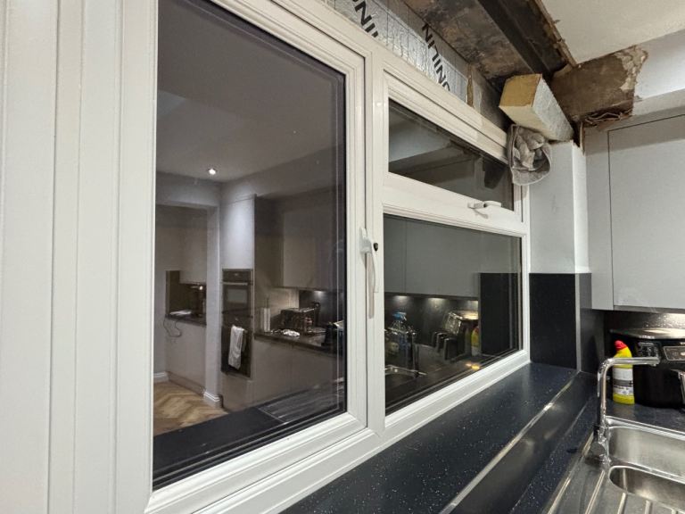 White UPVC door and windows 