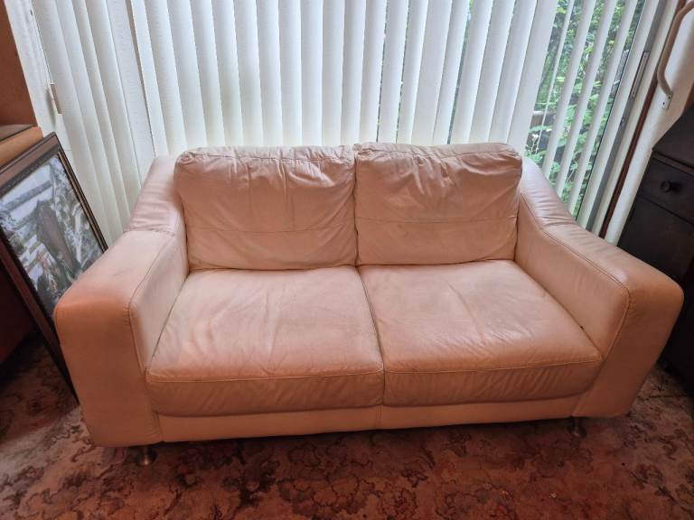 Free leather look sofa 