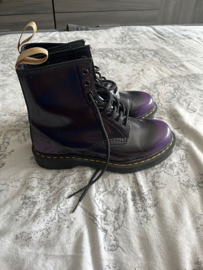 Dr Martens Purple Boots UK Size 6.5 – As Good As New