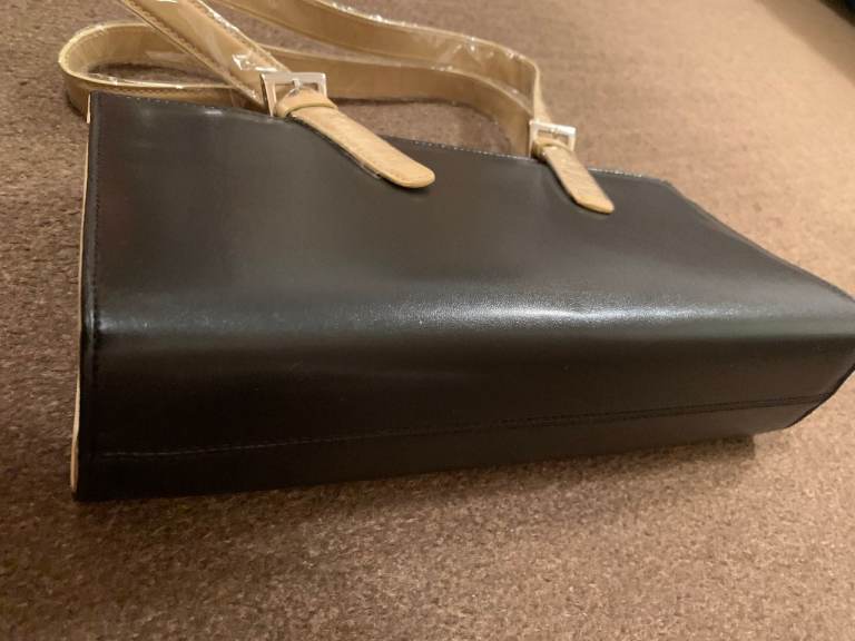 NEW black and beige bag