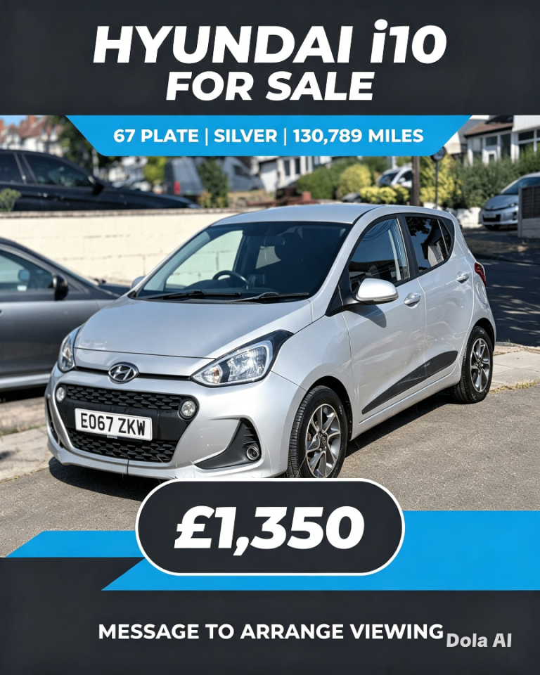 Hyundai, I10, Hatchback, 2017, Manual, 998 (cc), 5 doors