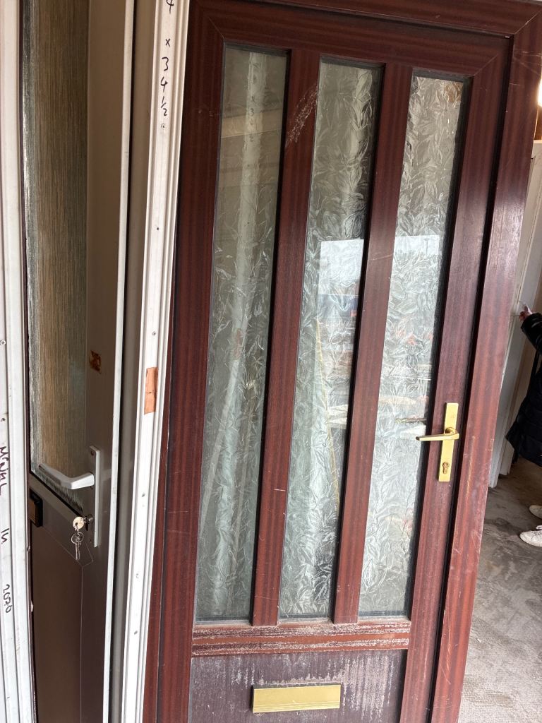 PVC brown door