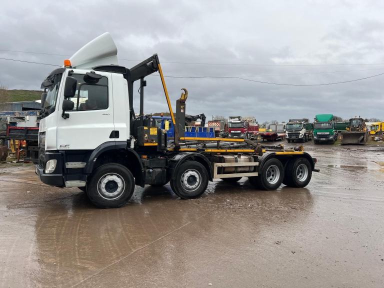 DAF TRUCKS CF 440 8x4 HOOKLOADER JULY MOT , WATCH VIDEO 