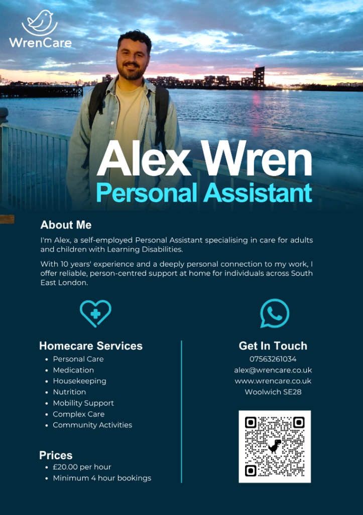 Personal Assistant - Carer - Support Worker - Specialist Learning Disabilities Home Care