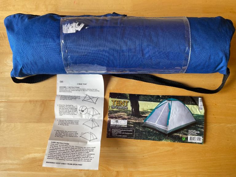 Two person dome tent - complete