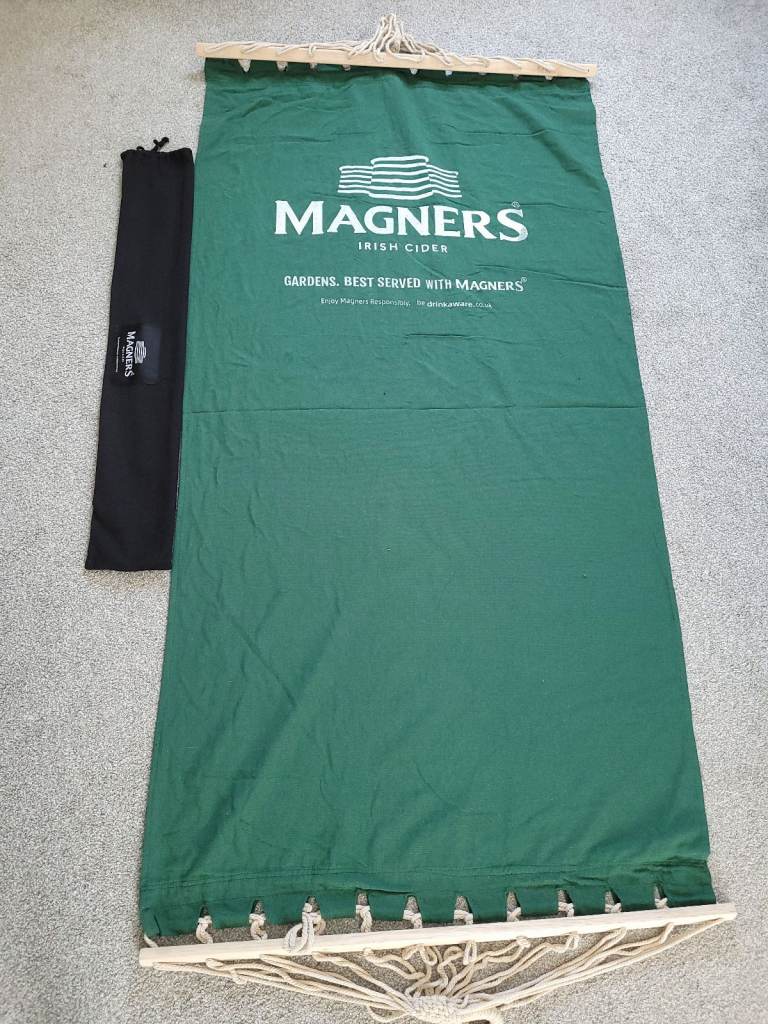 Magners Irish Cider Branded Green Luxury Garden Hammock With Storage Bag
