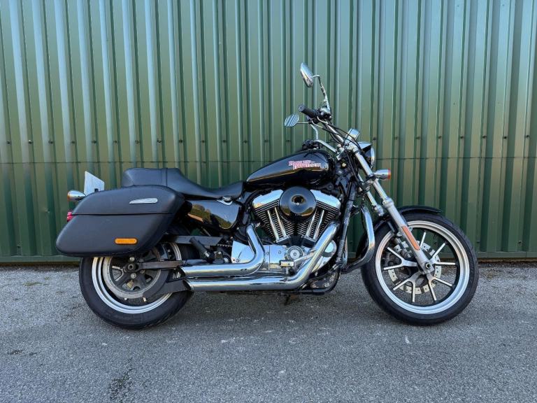 Harley Davidson XL1200T Superlow Sports 2019 Black 2 Owners V H Pipes Luggage 