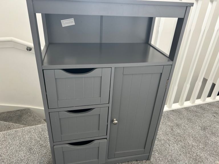 Grey Storage Cabinet 