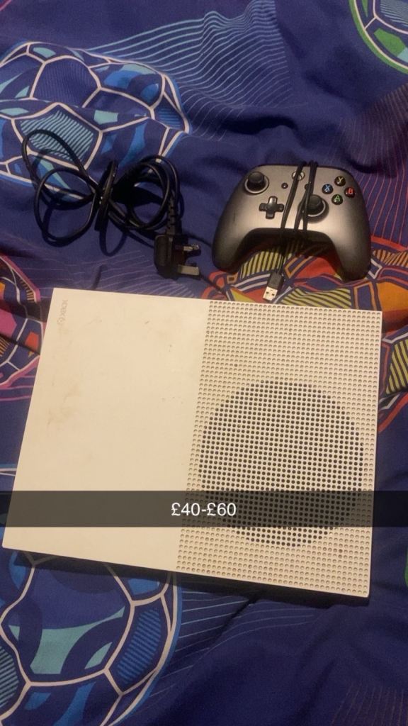 Xbox One S Console with Controller and Cables