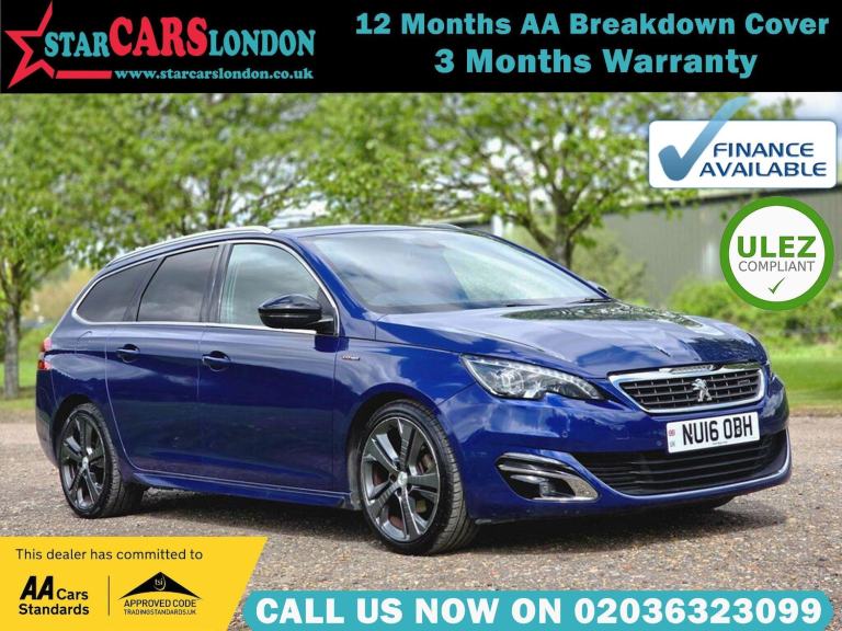 2016 Peugeot 308 SW 1.2 PureTech GT Line EAT Euro 6 (s/s) 5dr ESTATE Petrol Automatic