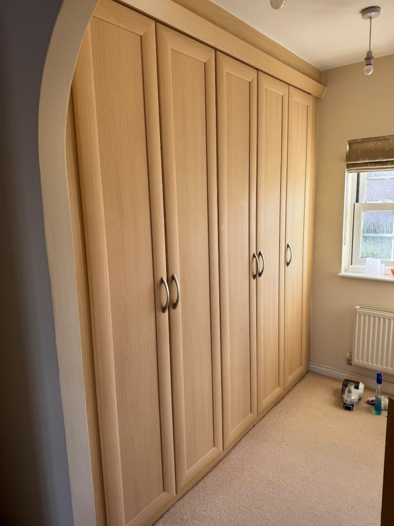 Beech style wardrobe doors only 