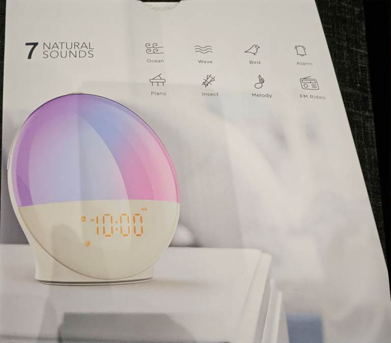 Wake up light alarm clock