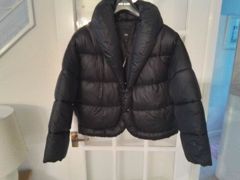 Jacket By River Island Black Puffer – Brand New WT Size M