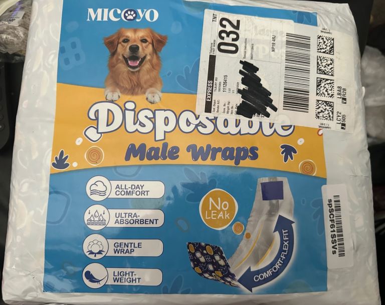 Male dog diapers 