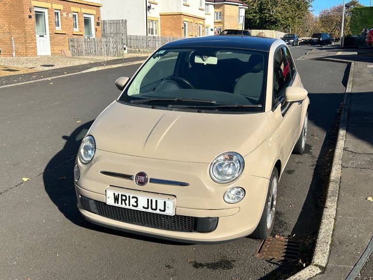 Fiat 500 Lounge Cappuccino 2013 1.2 petrol 5 speed manual