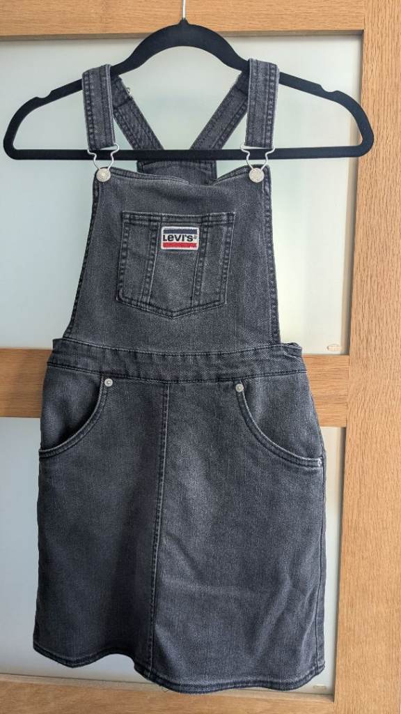 Levi's Grey Denim Dungaree Dress - Kids 12A / 152cm