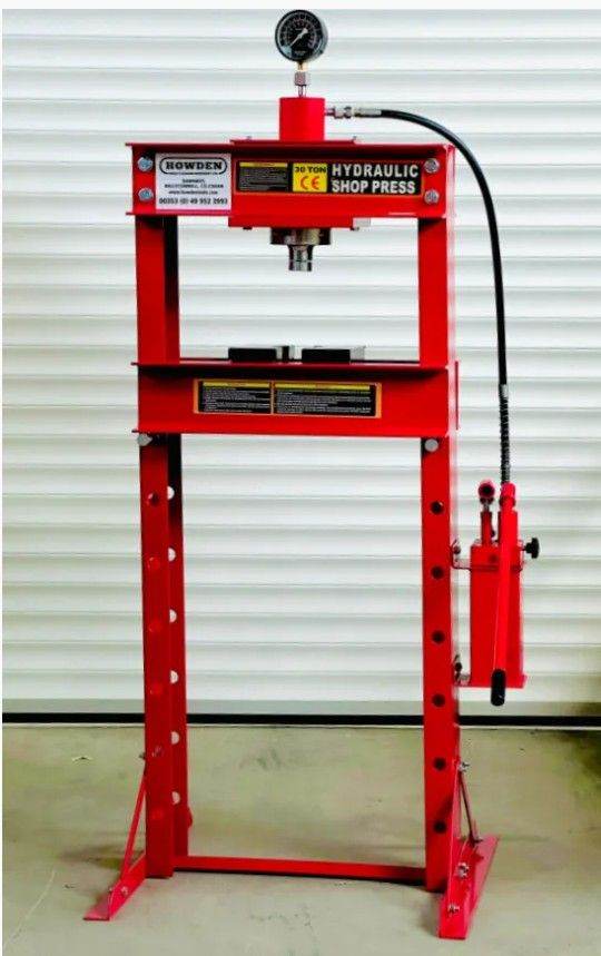 Hydraulic Press 30 Ton With Set Of V-blocks |CE Safety Standards