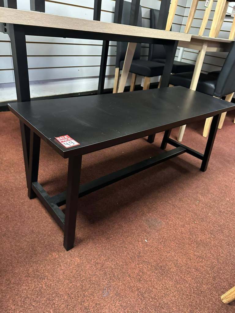 Kyoto Solid Wood Dining Bench - Black