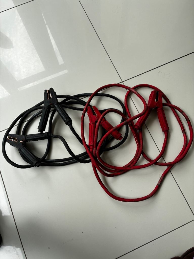 Extra heavy duty jump start leads cables 