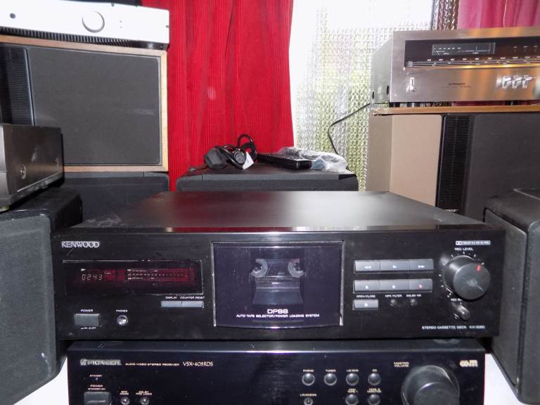 Kenwood KX-3080 Stereo Cassette Deck - Black - Unit Only