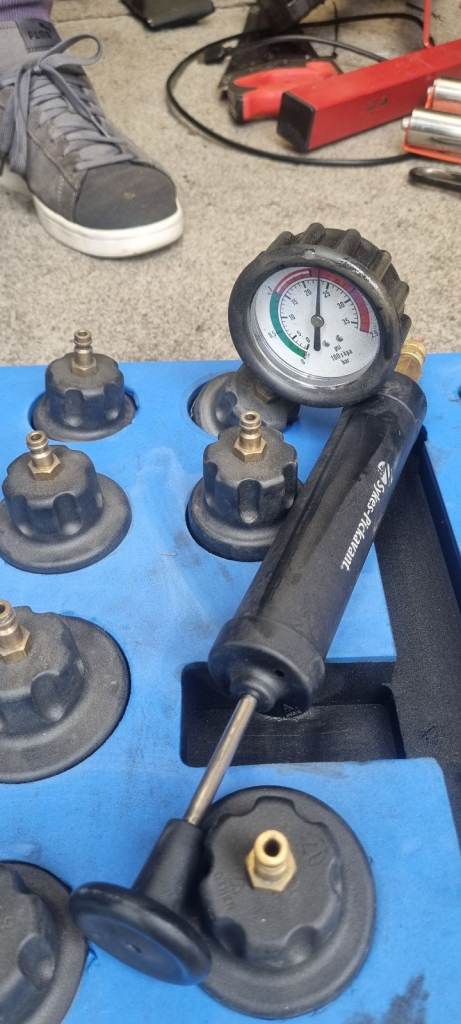 Coolant pressure test kit