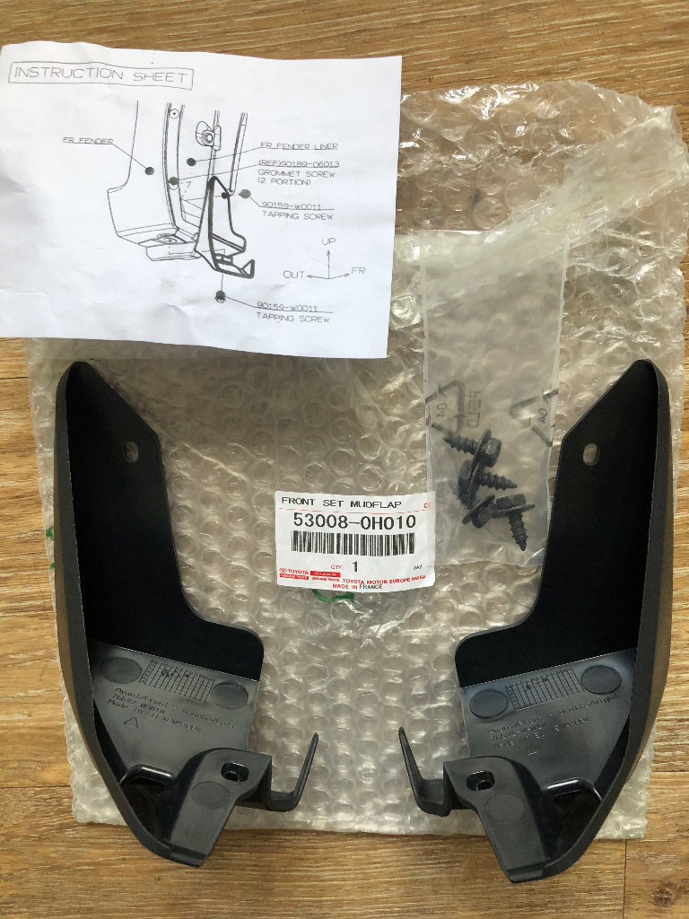 Toyota Aygo 2018 front mud flaps new