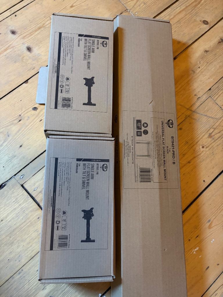 Flat screen wall mounts