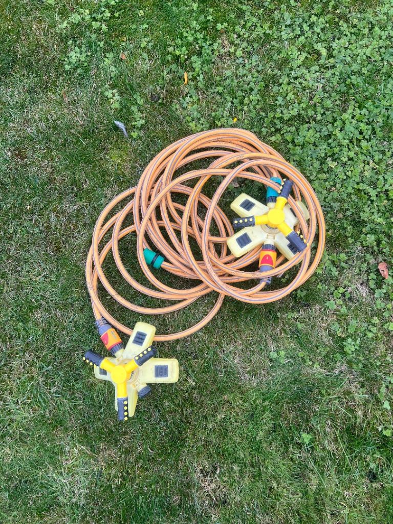Garden Hose with Sprinklers – Good Condition