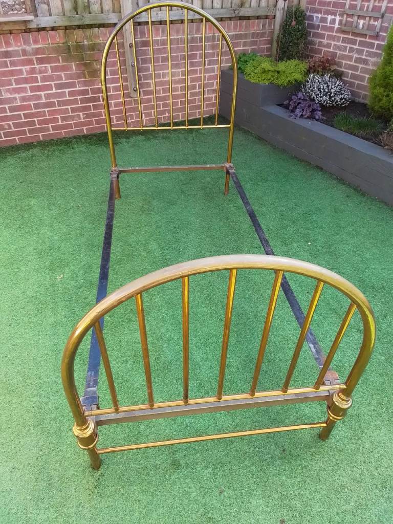 Vintage Heavy brass bed frame