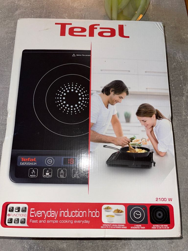 Tefal Everyday Induction Hob – 2100W | Fast, Safe & Stylish Cooking