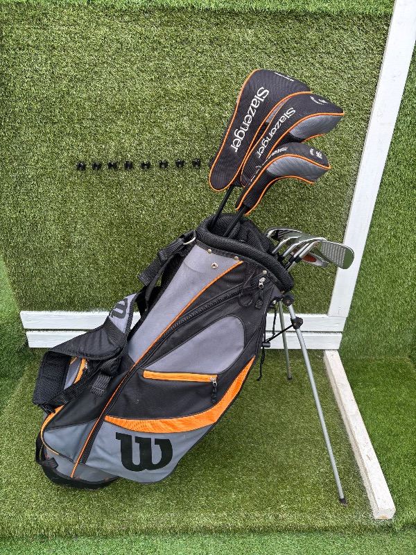 Slazenger HT2 Full Golf Set (5–SW) + Driver, 3 Wood, Hybrid + Stand Bag UK delivery available