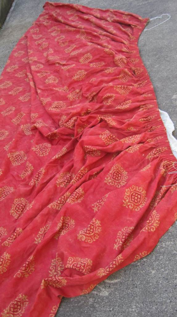 Full 6 Foot Length Lined Heavy Weave Curtain Sets - Quantity of 4 Curtains