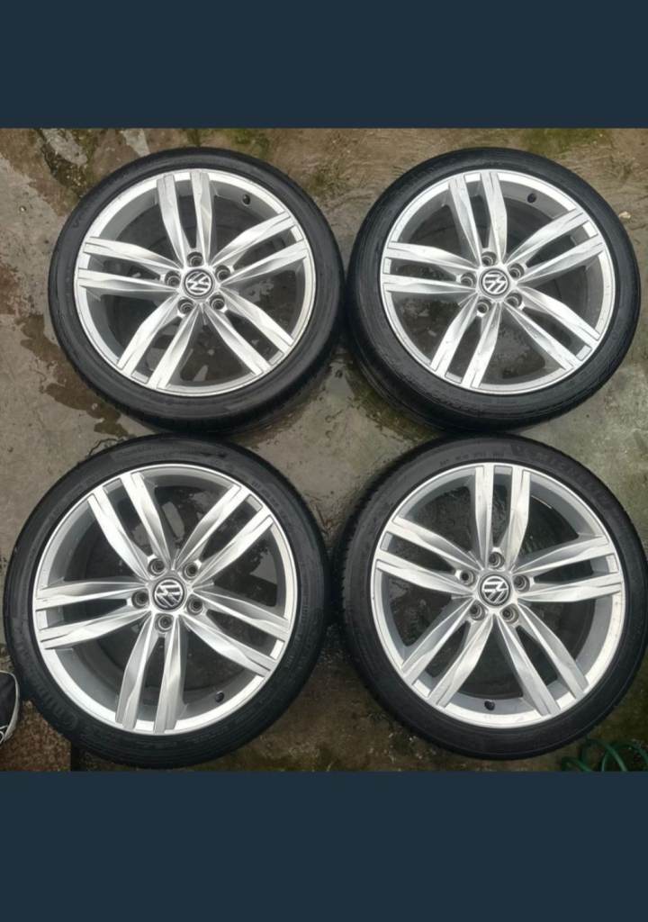 VOLKSWAGEN GOLF MK7 GT EDITION 18" DURBAN ALLOY WHEELS 75J OEM  5G0601025G 5x112