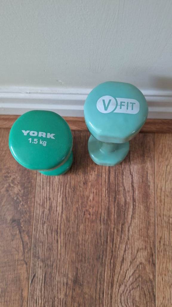 Pair of York 1.5kg Dumbbells – Good Condition